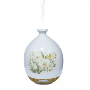 130ml Elektrische Luft frische traditionelle Schönheit Keramik Blume Aroma Diffusor